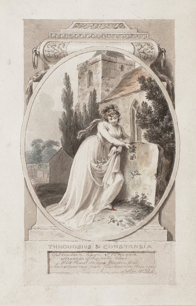 Theodosius en Constansia, illustratie bij Charles Cooke